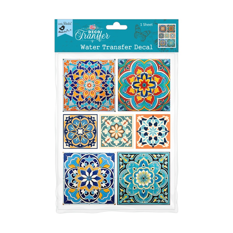 Deco Transfer Sheet Moroccan Artistry 7.5 X 9.5inch 1pc