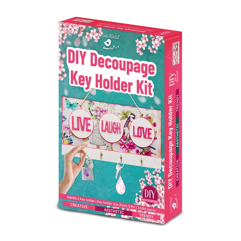 Diy Decoupage Key Holder Kit