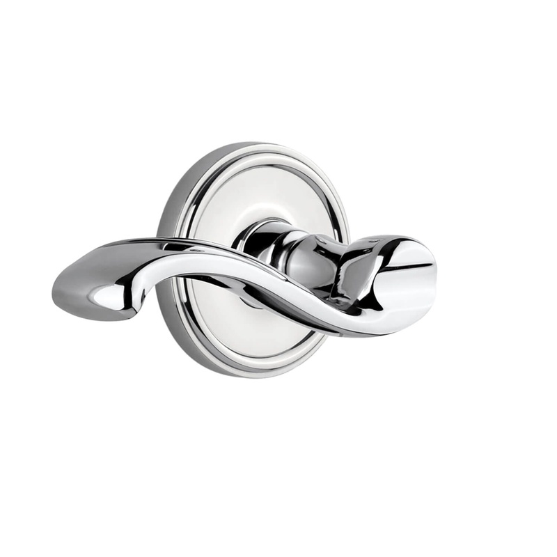 Georgetown Rosette with Portofino Lever in Bright Chrome