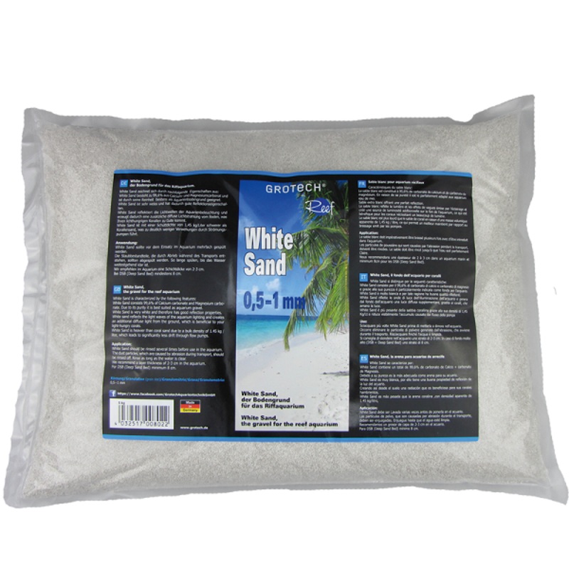 Grotech White Sand 0,5 – 1 mm 5 kg