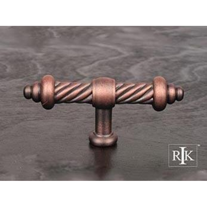 Large Twisted Knob 3 3/4 (95mm) – Distressed Copper