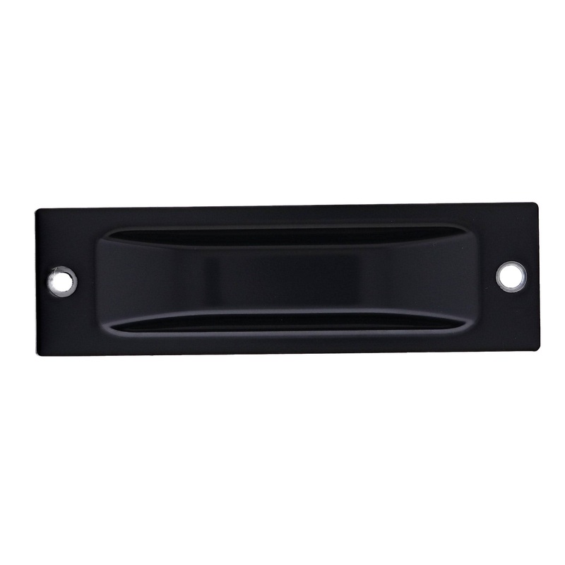 Lenlok Flush Pull with Screws, 115 X 34MM, Single, Matte Black