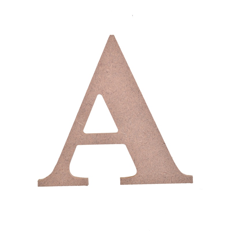 Mdf Alphabet Upper Case A 4 X 4Inch 5.5Mm Thick 1Pc Lb