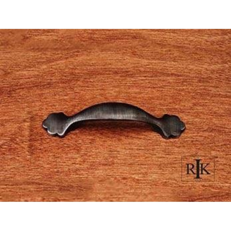 Ornate Foot Bow Pull 3 – Distressed Nickel