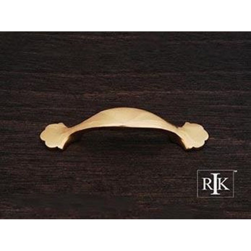 Ornate Foot Bow Pull 3 – Polished Brass