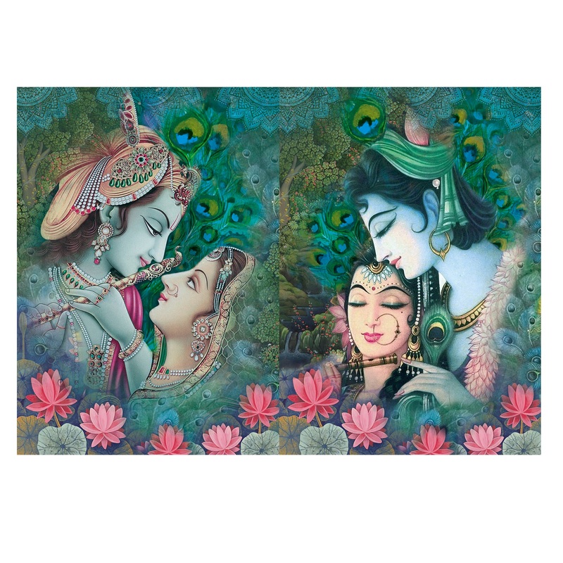 Filament Decoupage Paper A4 Radha Krishna 2Sheets