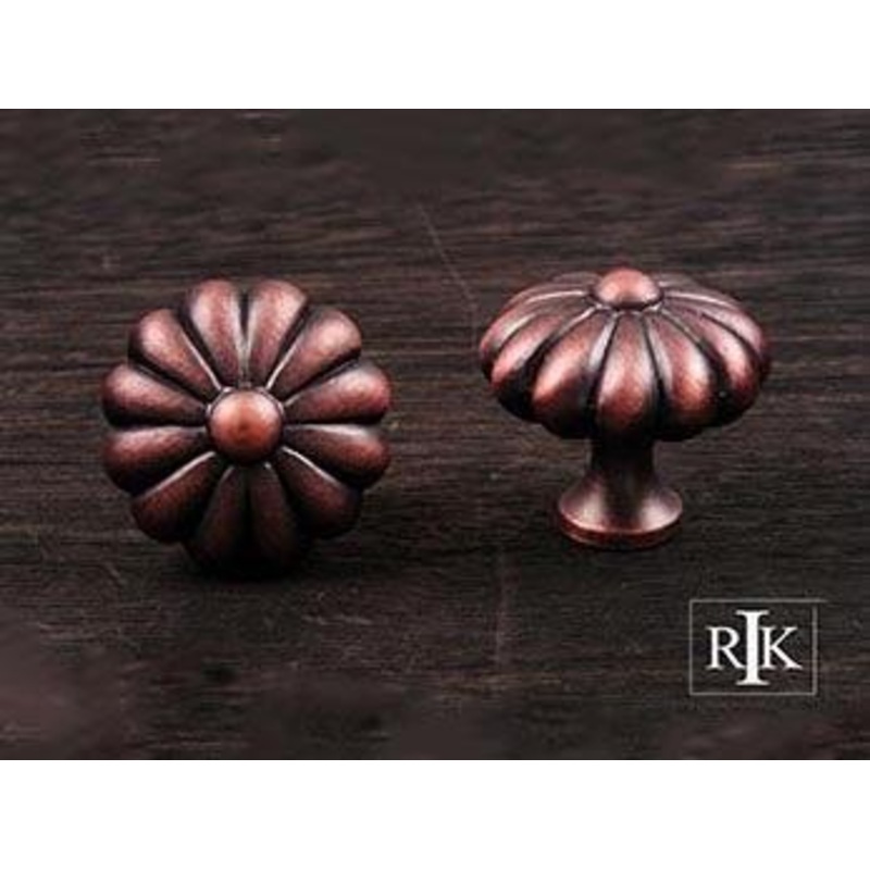 Melon Knob 1 1/2 (38mm) – Distressed Copper