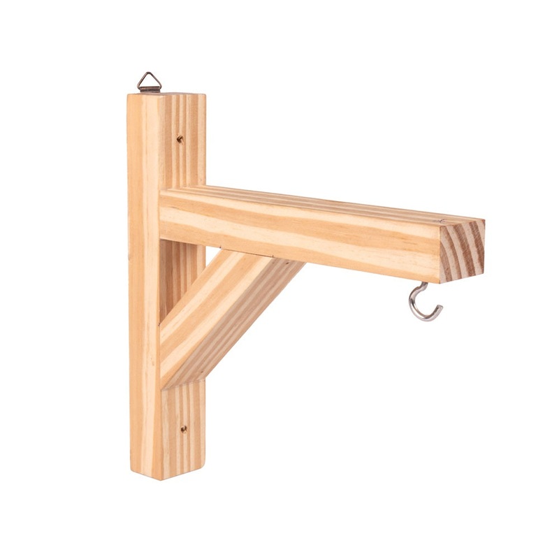 Pinewood Wall Hanging Planter Hanger, 1 Hook Approx. L1.3in x W8in x H8in, 1pc