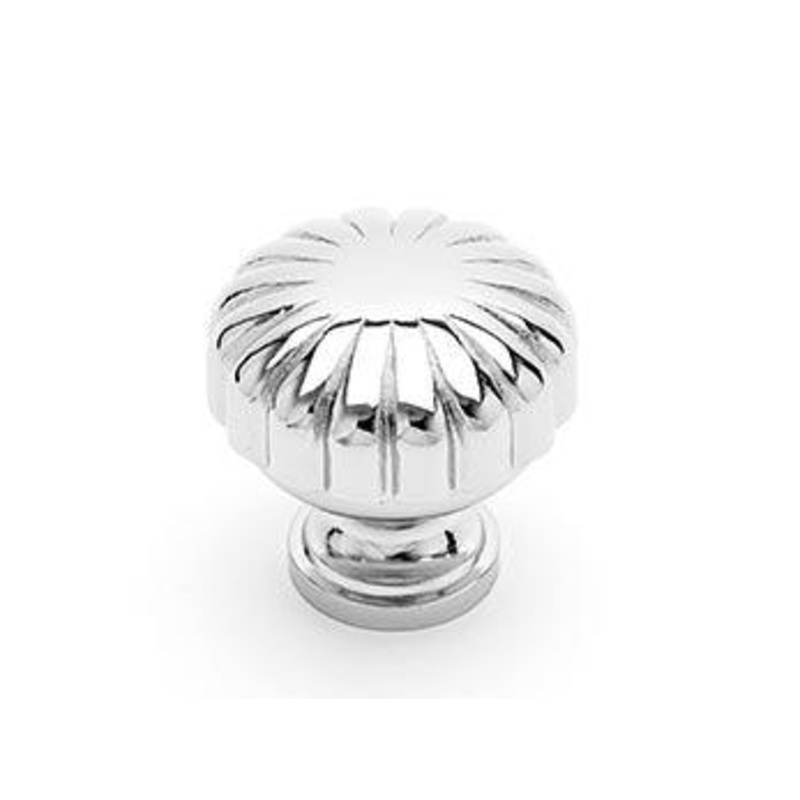 Smooth Melon Knob  1 1/4 (32mm) – Polished Nickel