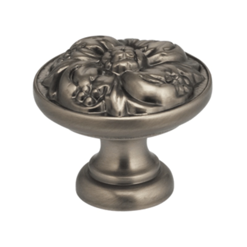 1-3/8 Diameter Ornate Flower Omnia Cabinet Knob