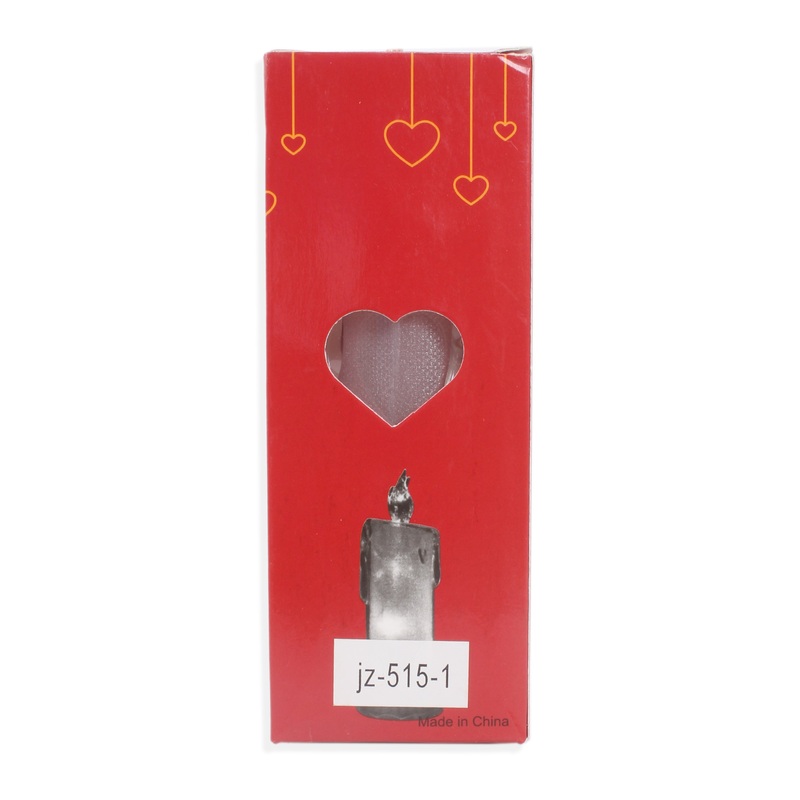 Battery Operated Smokeless Candle With Battery Multi Coloured 6.5inch 1pc Box IB