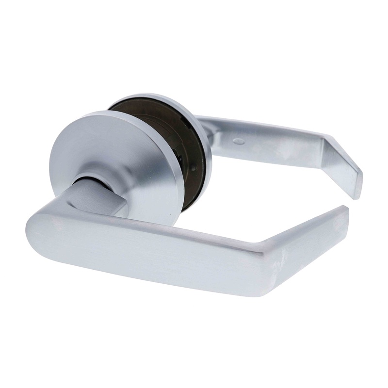 Carbine Ascot Tiebolt Passage set, Standard Lever, 60-70mm backset,  , Boxed, Brushed Satin Chrome