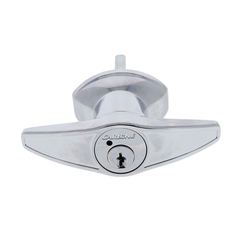 Carbine CTH T Handle, Rear Fix, Keyed to Differ Chrome Plate