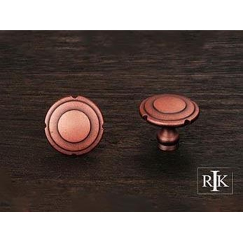 Truncated Edge Knob  1 1/4 (32mm) – Distressed Copper