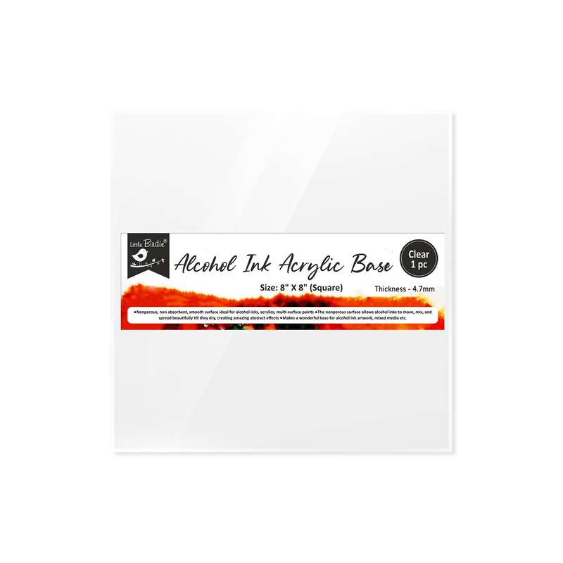Acrylic Base Clear 3.7Mm Thickness 8Inch X 8Inch 1Pc Shrink Lb