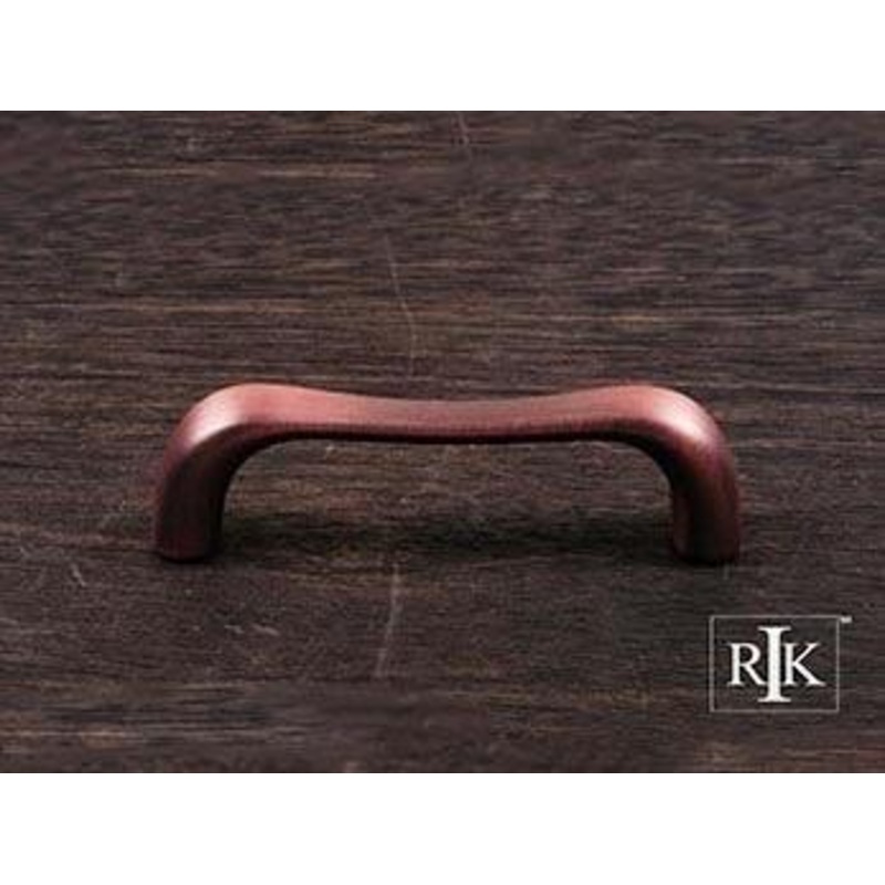 Contemporary Bent Middle Pull 3 – Distressed Copper