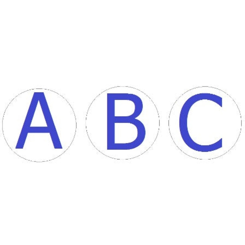 DECAL (BUTTON SET ABC) [TG7013]