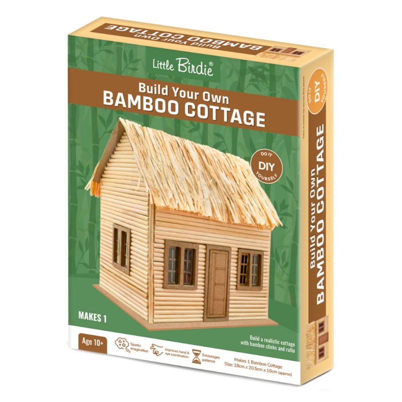 DIY Build Your Own Bamboo Cottage Kit 1 Box