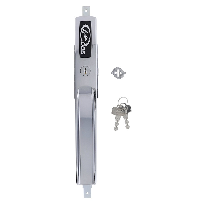 Lenlok 4369 Long Single Grip Face Roller Door Lock, Wafer, LF Keyed Alike KA3,