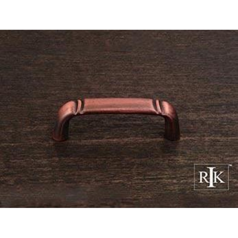 Smooth Pull with Curved Lines @ End 3 – Distressed Copper