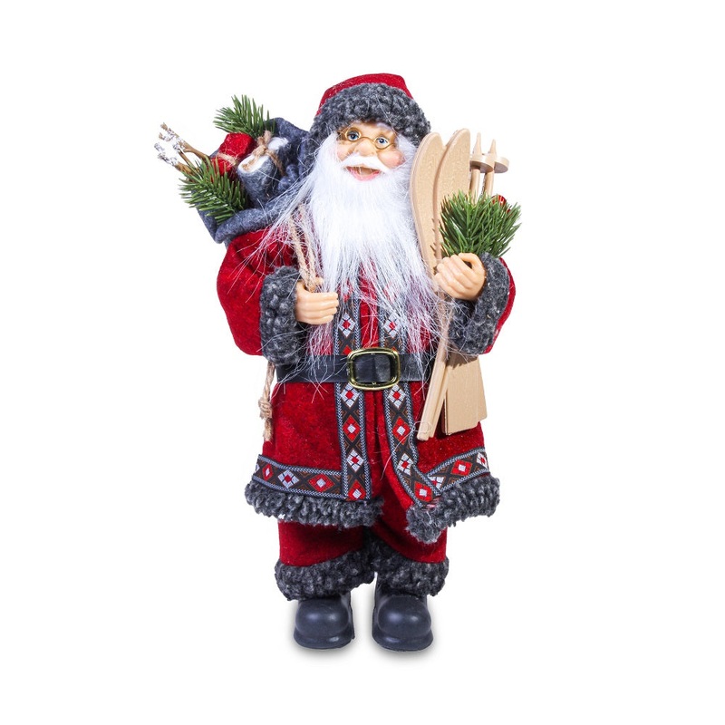 Vintage Christmas Santa Figurines Deluxe Assorted 30Cm 1Pc