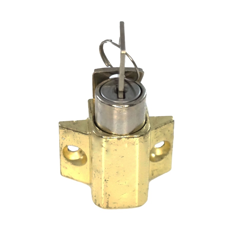 WRS 1-1/4 Keyed Security Bolt Lock – Brass