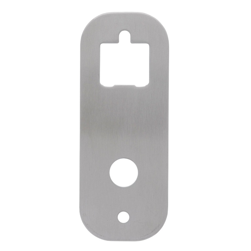 Carbine digital trim plate for 54mm hole stainless steel (64mm wide)