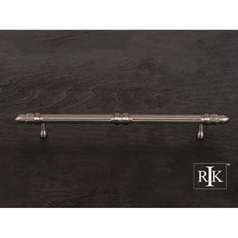 Lined Rod Pull with Petals @ End 8 – Pewter