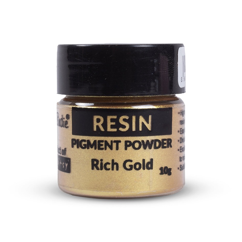 Resin Pigment Powder Rich Gold 10gms Bottle