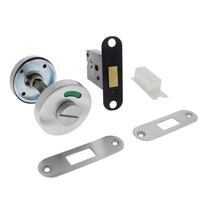 Lenlok M400MI Morticed Mounted Indicator Bolt, 57mm backset, 77MM X 23MM with Emergency Slot, Satin Chrome