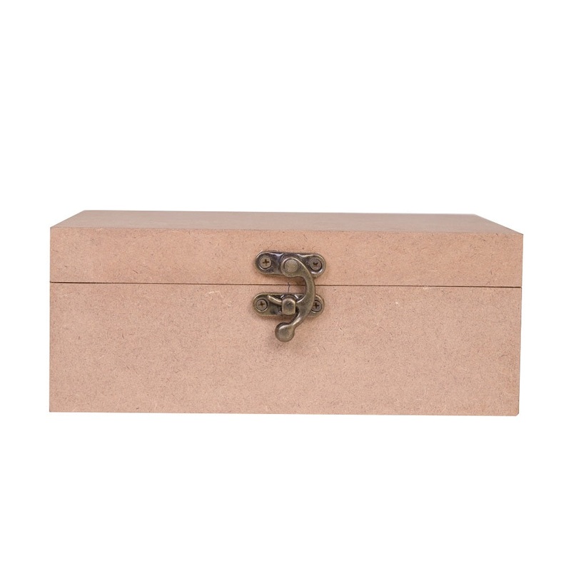 Mdf Box With Latch Rectangle 7 X 5 X 2.75Inch 5.5Mm Thick 1Pc Sw Lb