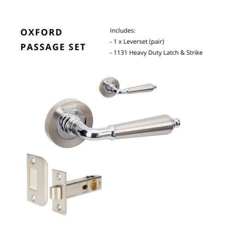 Oxford Passage Set, Includes 1131 Latch bn