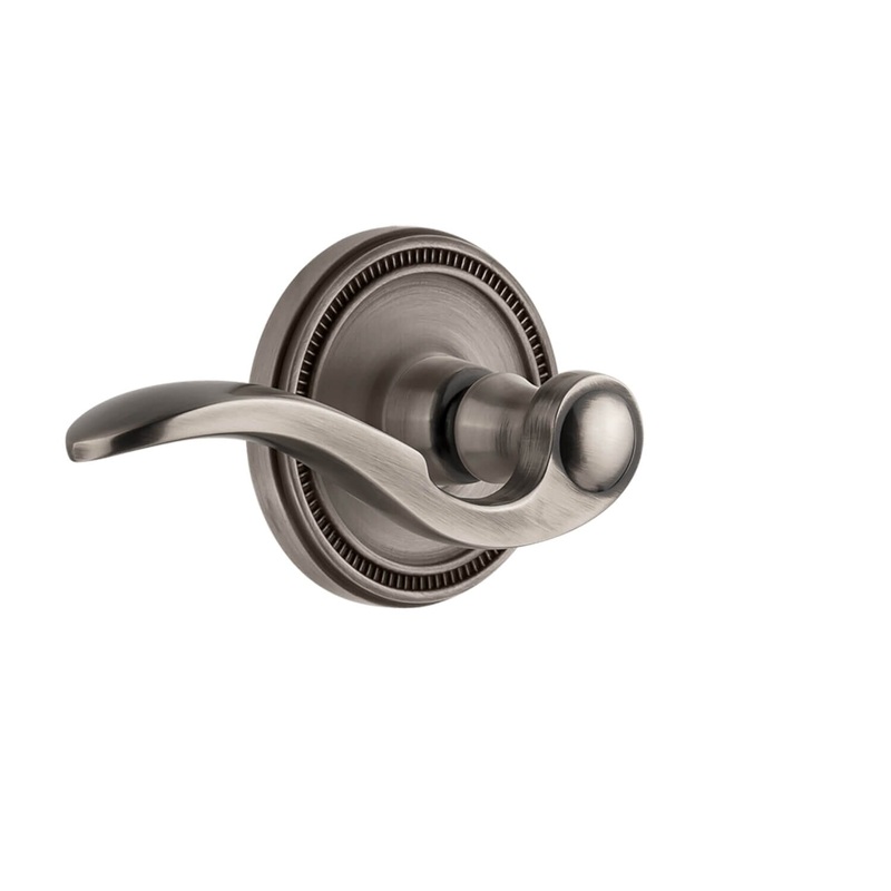Soleil Rosette with Bellagio Lever in Antique Pewter