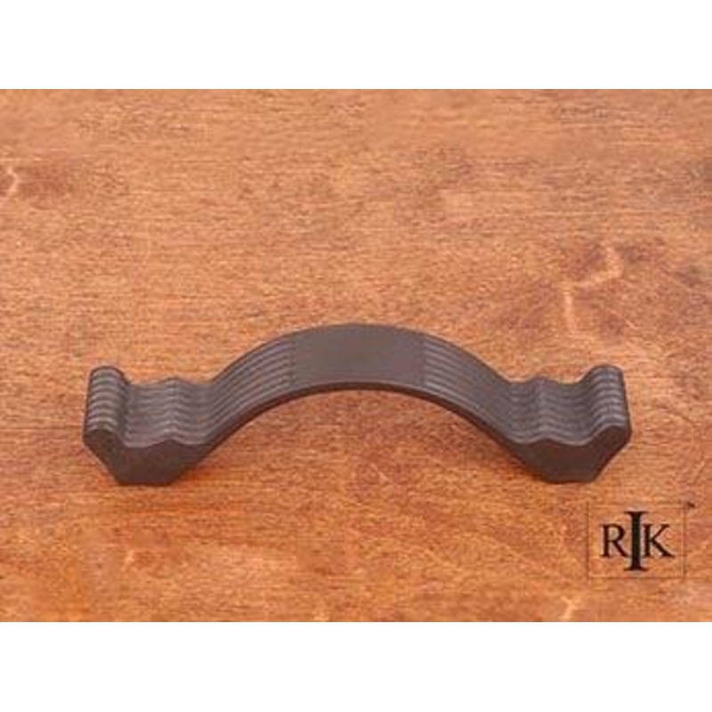 Wavy Contoured Pull with Lines 3 1/2 – Oil Rubbed Bronze