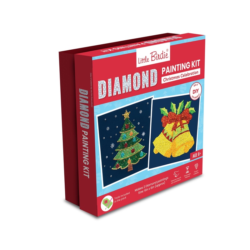 Christmas DIY Diamond Painting Kit – Christmas Celebration, 1 Box