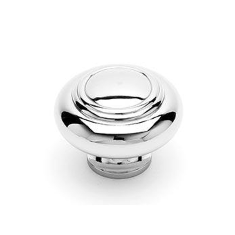 Large Double Ringed Knob 1 1/2 (38mm) – Polished Nickel