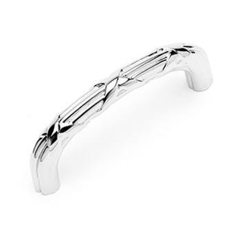 Lines and Crosses Pull 3 – Polished Nickel