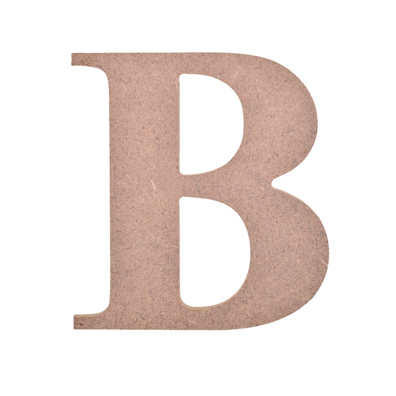 Mdf Alphabet Upper Case B 3 X 4Inch 5.5Mm Thick 1Pc Lb