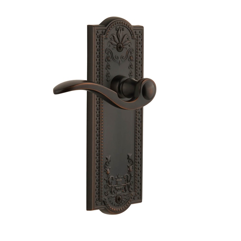 Parthenon Long Plate with Bellagio Lever in Timeless Bronze