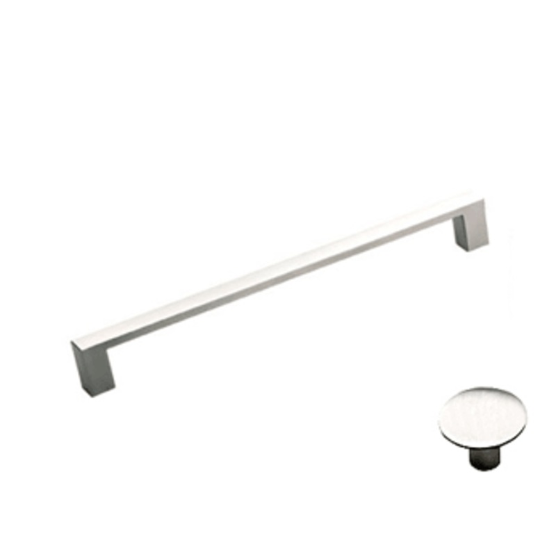 Square Form Pull – 4 13/32 (112mm) Polished Stainless Steel