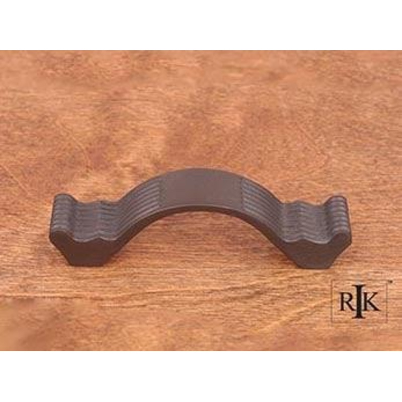 Wavy Contoured Pull with Lines 3 – Oil Rubbed Bronze