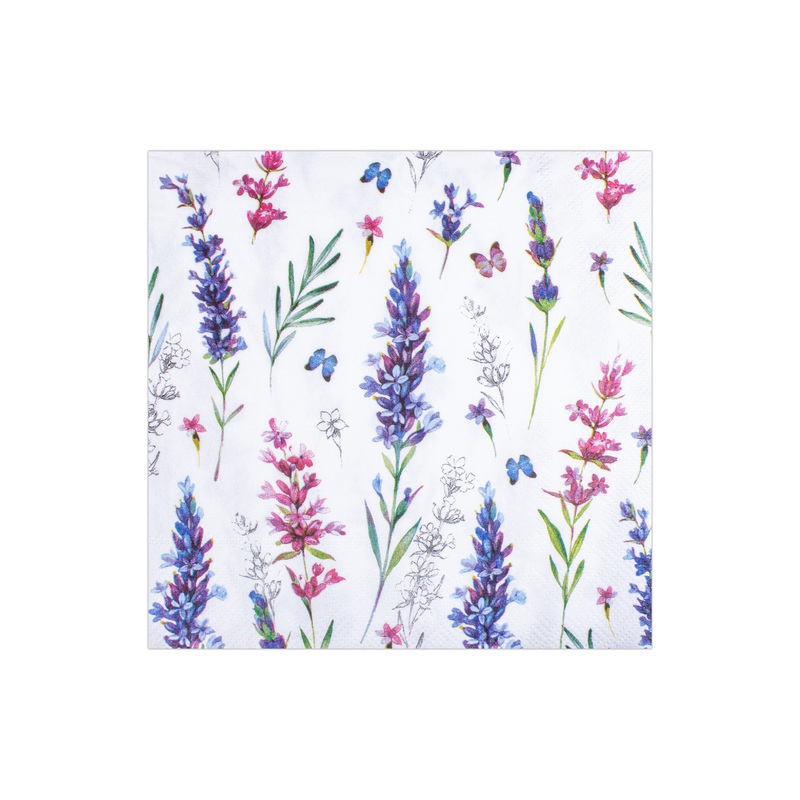 Decoupage Napkin Lush Lavender 13in X 13inh 3 Ply 1pc