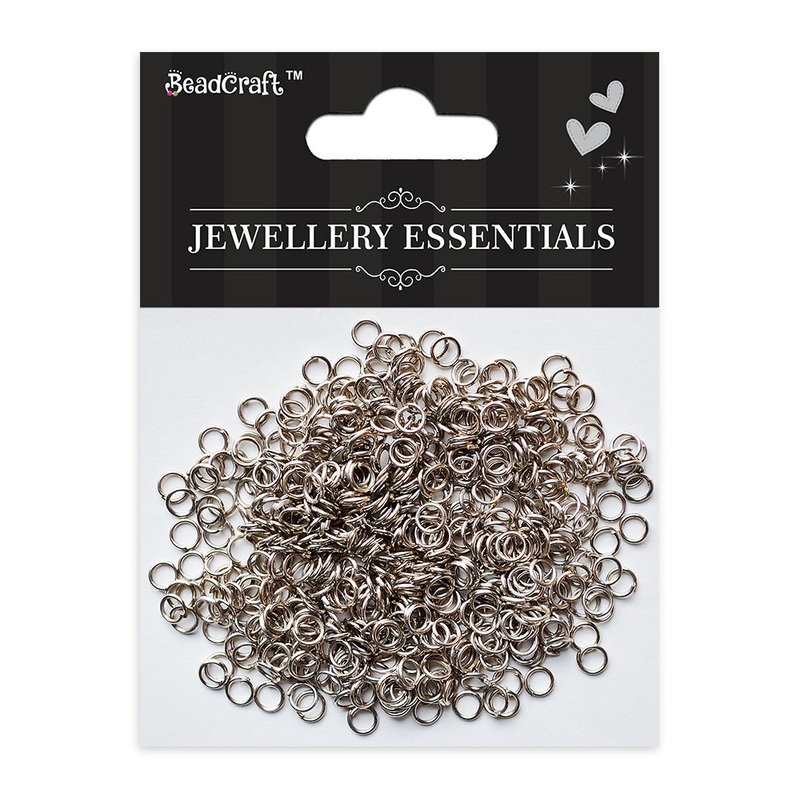 Findings Jump Ring Open 6mm Nickel 25gm