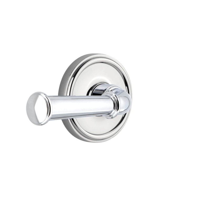 Georgetown Rosette with Georgetown Lever in Bright Chrome