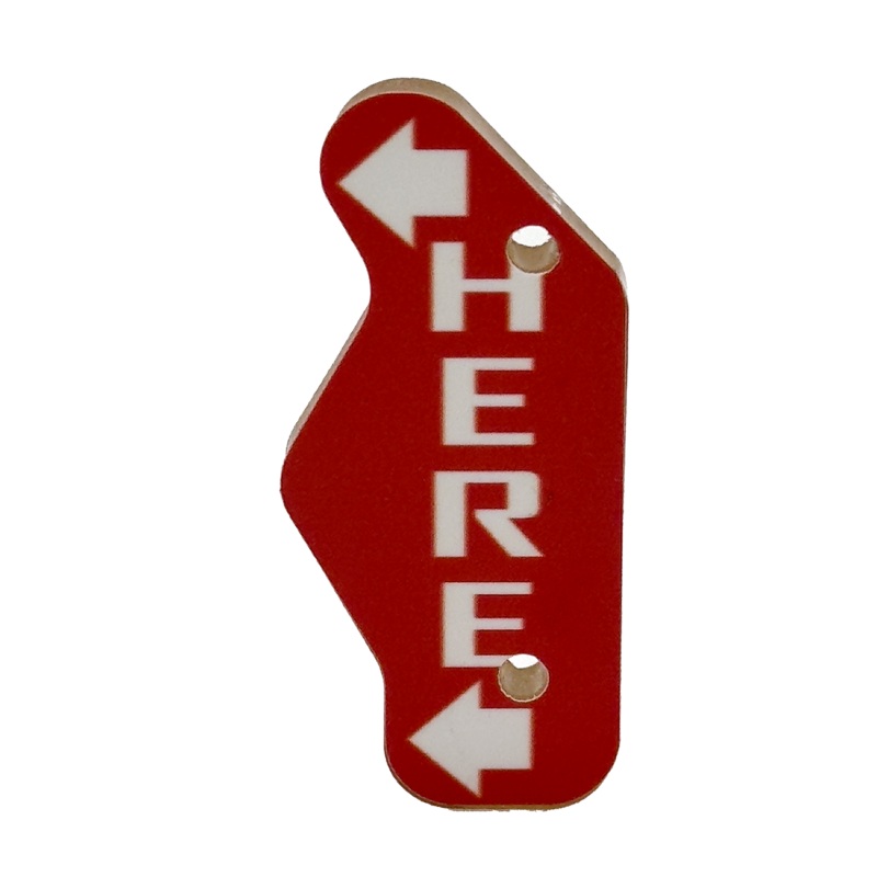 HERE ARROW (MAT/PRINT [MT7018]