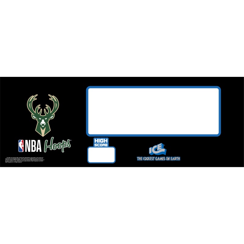 CONTROL PANEL (MAT/PRINTED) MILWAUKEE BUCKS [NB7206MIL]