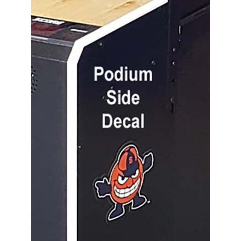 DECAL (PODIUM SIDE) SPECIFY TEAM (COLLEGIATE ONLY) [NS7005TS]
