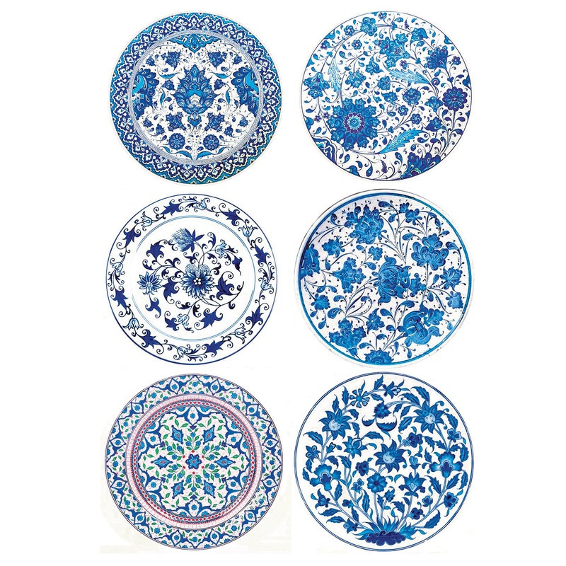 Deco Transfer Sheet Aqua Mughal Mandala 10Inch X 7.5Inch 1Sheet Pbci Lb