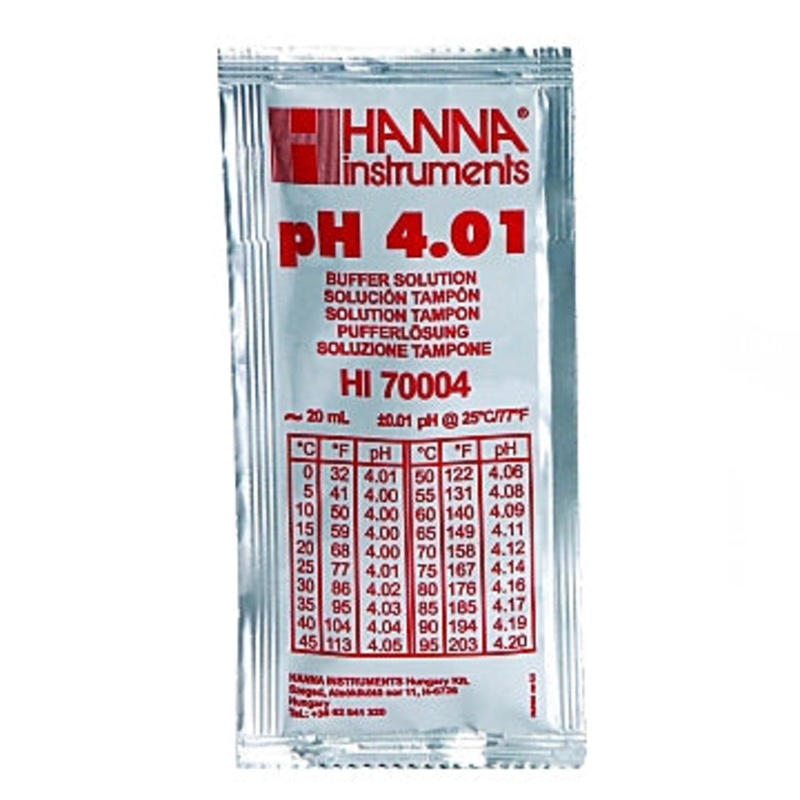 Hanna HI70004P Pufferlsung pH 4,01, 1x 20 ml-Beutel