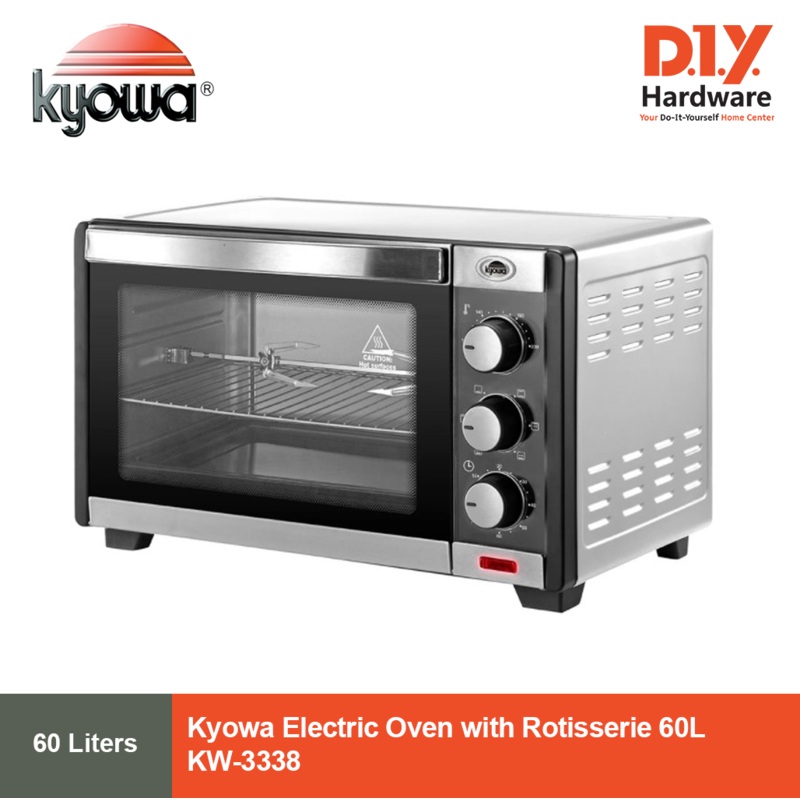 KYOWA by DIY Hardware Electric Oven with Rotisserie 60L KW-3338 – DIY ONLINE EXCLUSIVE
